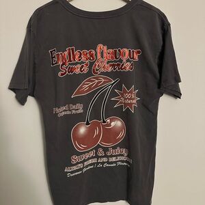 Sweet Cherries Graphic Tee - Black